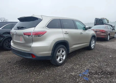 2014 Toyota Highlander Limited V6 from USA, damaged, VIN 5TDYKRFH9ES006575